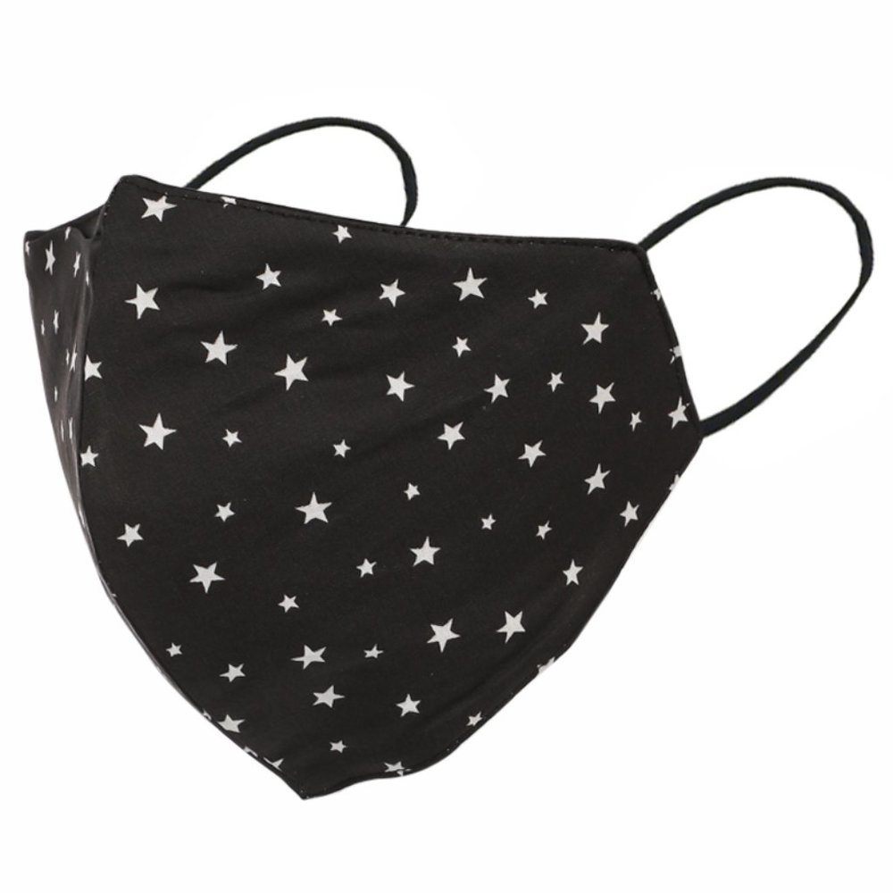 Starlight Black Star Face Mask